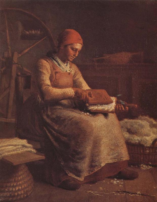 Jean Francois Millet Peasant hackle wool